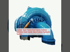터빈 타입 수평 프랜시스 터빈 스테인리스 스틸 가이드 바인 프랜시스 수압 터빈