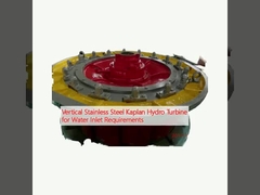 물 입구 요구 사항에 대한 수직 스테인리스 스틸 카플란 수력 터빈