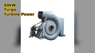 높은 헤드 파워를 위한 50kW Turgo 터빈