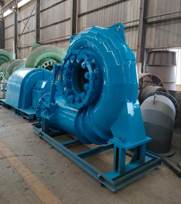 수평선상 프란시스 수력 발전 터빈 500 kw 물 터어빈 발전기