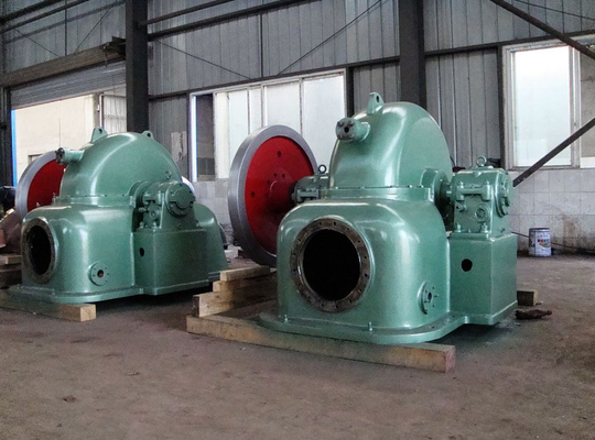 1650 kw 충동 수직	펠턴 수력 발전 터빈 6000V 750RPM 다수 노즐
