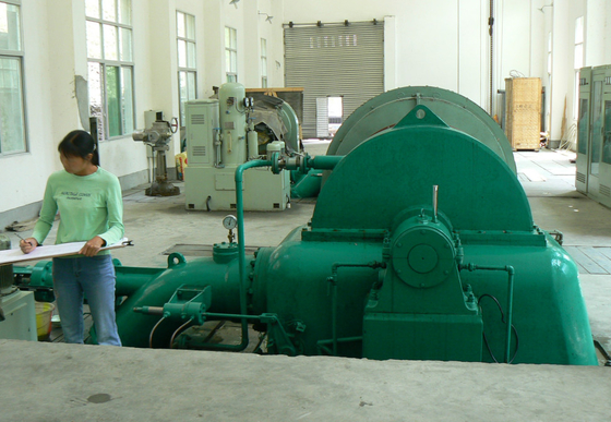 500 kw 수직 펠턴 물 터어빈 발전기 0.6m 회전바퀴직경
