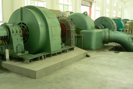 500 kw 수직 펠턴 물 터어빈 발전기 0.6m 회전바퀴직경