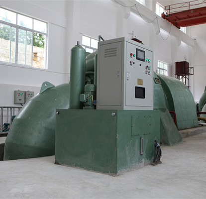 1250 kw 펠턴 수력 발전 터빈 200m 단일 노즐 펠턴 수차 발전기