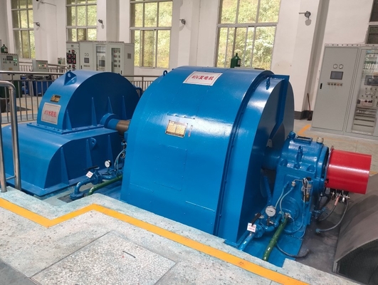 1650 kw 펠톤 휠 극소 수력전기 발전기 400V 750RPM 더블 노즐