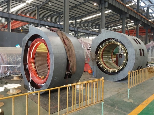 수평선상 2000 kw 수력 전기 발전기 물 터어빈 6300v