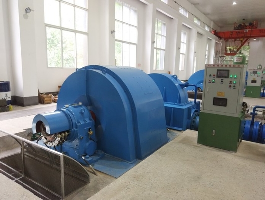 오프 그리드를 위한 단일 노즐 1000 kw고 낙차 물 터어빈 1000RPM