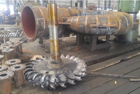 전기를 위한 1750RPM고 낙차 물 터어빈 150 kw 횡축 수차