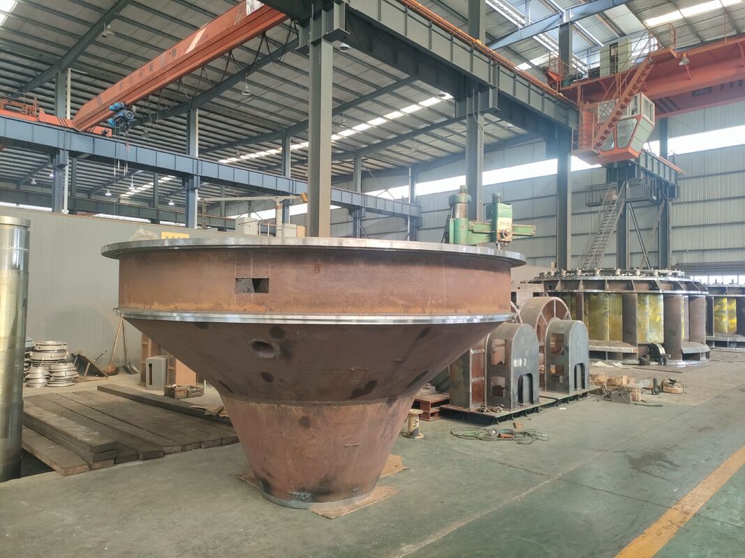 스테인리스 스틸 블레이드 카플란 수력 터빈, 6300V 발전기 전압 및 2-50MW 정격 전력, 효율적인 수력 터빈 시스템