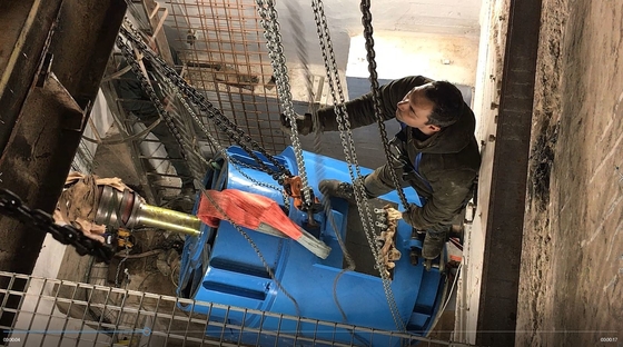 350 KW 용량 물 터빈 수직 샤프트 레이아웃