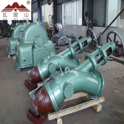 높은 수두 수평선상 펠턴 터빈 1000 kw 작은 흐름
