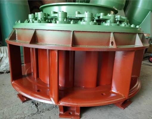 650 kw 수직 수력 발전 터빈 고정된 동작장치의 날개 두배 조절 시스템